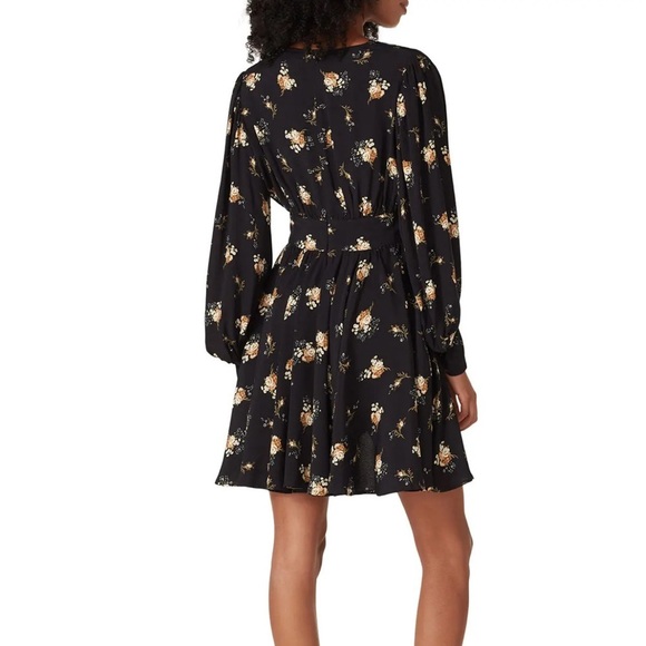 Maje Rasmus Dress Black Floral - Picture 3 of 13